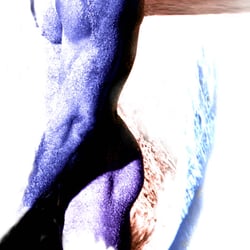 Original 1.oo x 1.oo auf Leinen, handkoloriert – body gepaintet