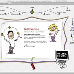 Webseite „Psychologische Praxis“ für meine Frau Kerstin Klambauer, Psychologin. URL: http://www.kramurlozly.at/psychologie