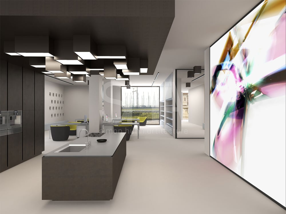 Designkonzept für ein Brillengeschäft