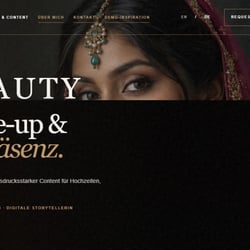 Beauty & Lifestyle – Editorial-Webdesign-Konzept