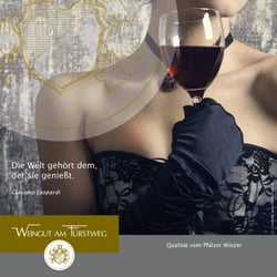 Entwicklung von Werbemaßnahmen und Designleistungen für das Weingut am Fürstweg