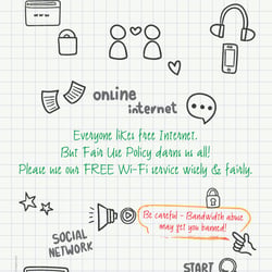 ITH Wi-Fi Fair Use Poster