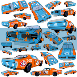 charger-1972 – richard petty – nascar
