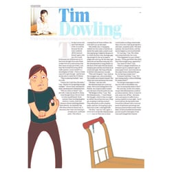 Tim Howling’s Saturday Guardian Column. Photoshop.