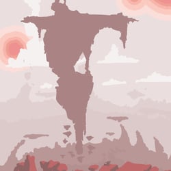 Landschaft rot