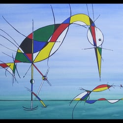 Vogel trifft Fisch trifft Fliege