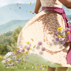 3d flower particles sim & compositing