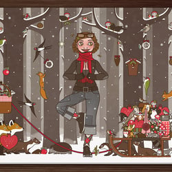 Weihnachten 2020 mit Lily Lux Postkarte