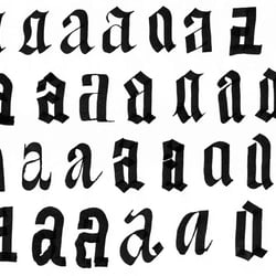 Merle-Michaelis lettering 09