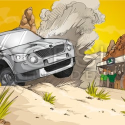 Illustration für Skoda Yeti Racing