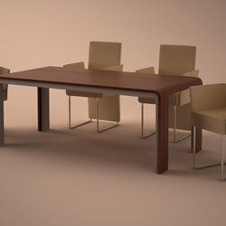Esstisch mit Stühlen – ROLF BENZ Design