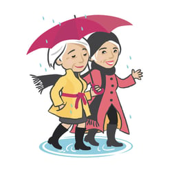 in the rain