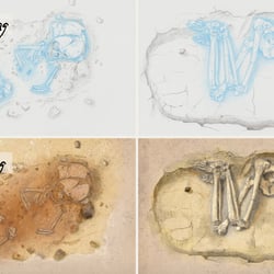 verschiedene Grabillustrationen, für Landesmuseum Hannover – Das WeltenMuseum