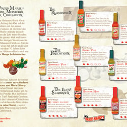 Produktflyer für Marie Sharp