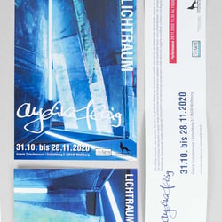 Plakate und Falzflyer für Angelika Flaig