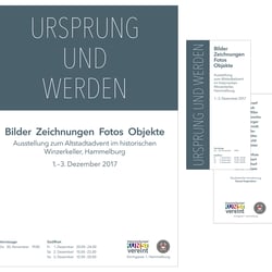 Plakat und Flyer für Stadtveranstaltung