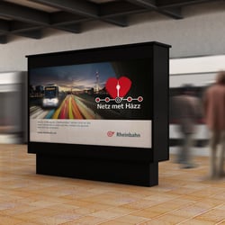 Kampagne zum neuen Nahverkehrsnetz in Düsseldorf