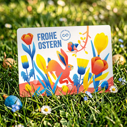 Grußkarte zu Ostern