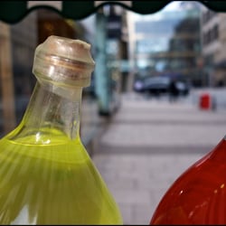 2 bottles went shopping