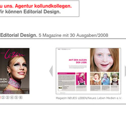 Editorial Design Detailansicht