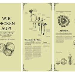 Gestaltung einer Serie von Banner mit Infografiken für die Mensa des Lette-Vereins