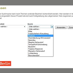 Filter zum schnellen Auffinden von Ansprechpartnern