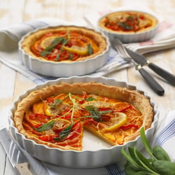 Kürbis-Tomaten-Tarte