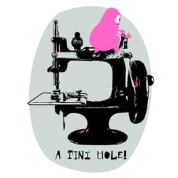 A tiny hole!