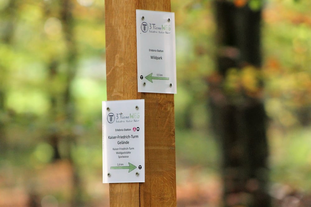 Beschilderung Wanderweg