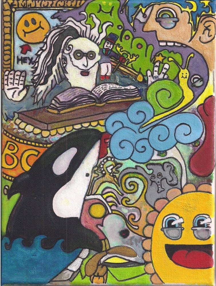 „Magic World“ – Acryl auf Leinwand