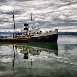 San Christopher-Schlepper in Ushuaia