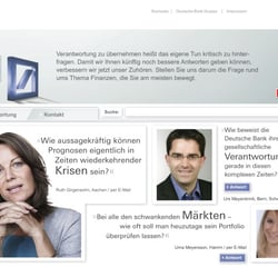 Slogan und Stratgieprojekt: Deutsche Bank
