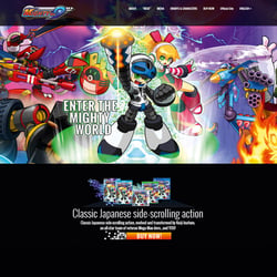 MIGHTY NO. 9 | GAMEWEBSITE | ONEPAGER