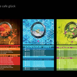 flyerdesign cafe glück