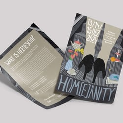 Keyvisual-Entwicklung für „Hom(e)anity“ – eine begehbare Installation