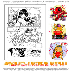 Comic Sample Page (ICOM) & Handy Vignetten