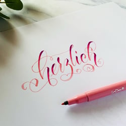 Brushlettering Verlauf