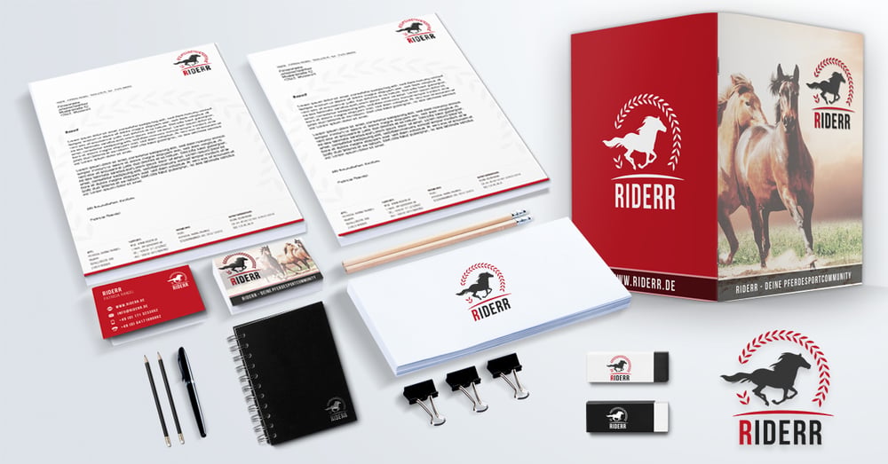 Corporate Design für Riderr Pferdesport