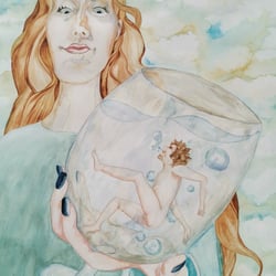 Adam´s wine/ Aquarell / Din A3