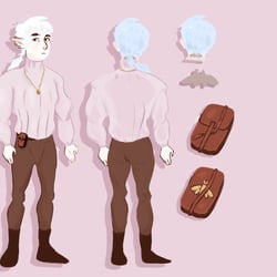 Character design Eric, Concept and Art by Sophie, drawn in clip studio