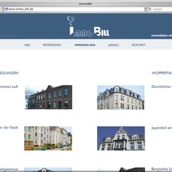Homepage: Übersicht „Mieten“