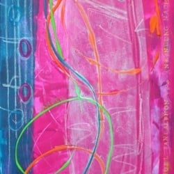 Seelenbild »Erzengel Jophiel & Erzengel Sandalphon: Schönheit, Lebensfreude. Lebenslust. Abgrenzung & Erdung« (50 × 150