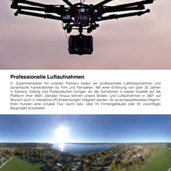 Professionelle Drohnen- und Filmaufnahmen – Konventionell und 360 Grad