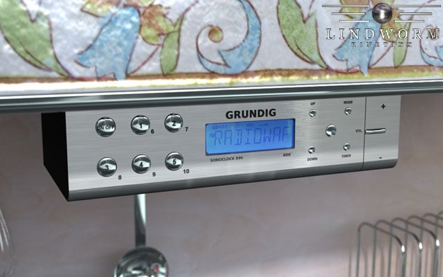 3D Visualisierung / Grundig Sonoclock 890