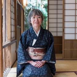 Portraits Frau Mariko Reineke im japanischen Teehaus in Bremen