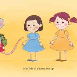 Characters line up