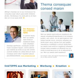 E-Mail-Newsletter für einen Marketingberater