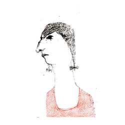 Bignosegirl – Tuschezeichnung, 2016