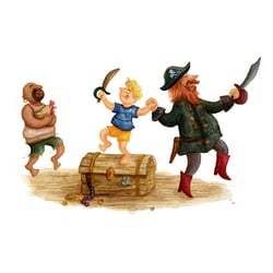 Pirat Pfefferkorn – Die Butterbrotbande, VORLESEMAUS, Geschrieben von Margit Auer, Carlsen Verlag