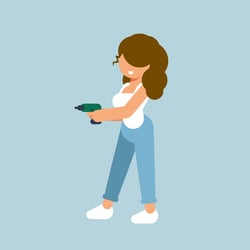 Theda in action – DIY